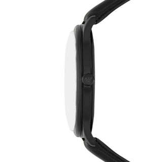 Armani Minimalist Gents Black Strap Watch