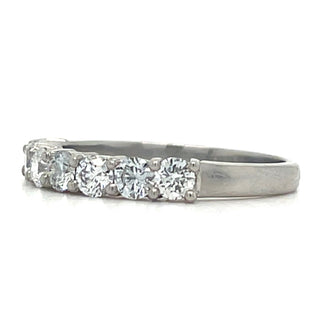 Platinum Laboratory Grown 0.72ct Seven Stone Diamond Eternity Ring