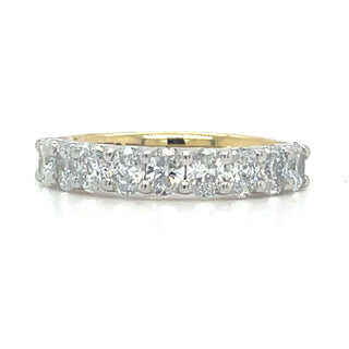 18ct Yellow Gold And Platinum Head Laboratory Grown 1.10ct Oval Diamond Ring