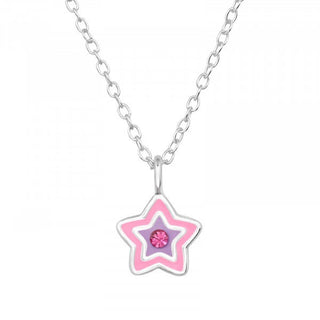 Childrens Sterling Silver Star Necklace