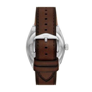 Fossil Everett Three-Hand Date Brown Leather Watch