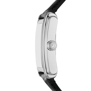 Fossil Carraway Three-Hand Black Croco Leather Watch