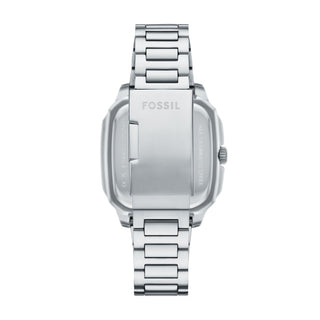 Fossil Crosby Black Three-Hand Date Dial, Silver Stainless Steel Watch