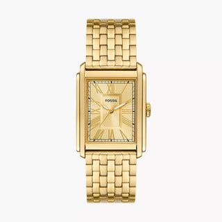 Fossil Carraway Three-Hand Gold-Tone Stainless Steel Watch