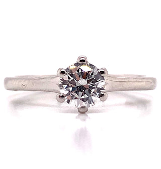 Jessie - Platinum 6 Claw .50ct Solitaire Earth Grown Diamond Ring