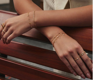 Ania Haie Gold Multi Rhombus Station Bracelet