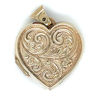 Vintage 9ct Yellow Gold ‘Love You Always’ Engraved Heart Locket