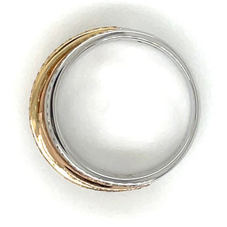 18ct Trio Gold Colour 0.58ct Diamond Multi Strand Ring