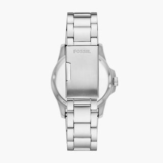Fossil Blue Dive Three-Hand Date Blue Face Stainless Steel Watch
