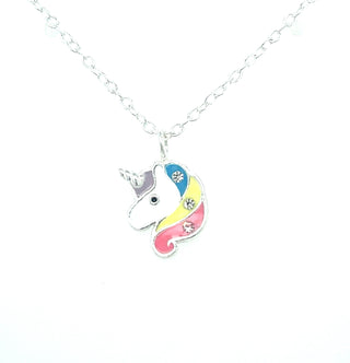 Children’s Sterling Silver Unicorn Head Necklace