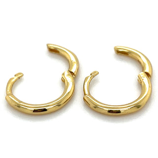 Golden Clicker Hoop Earrings