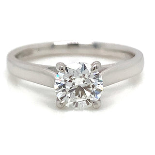 Molly - Platinum Earth Grown Round Brilliant Solitaire 0.90ct Diamond Engagement Ring