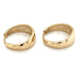 9ct Yellow Gold Tapered Hoop