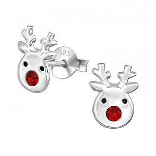 Children’s Sterling Silver Reindeer Earrings