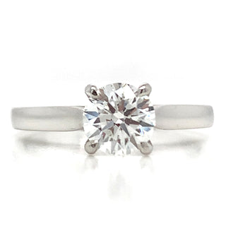 Molly - Platinum Earth Grown Round Brilliant Solitaire 0.90ct Diamond Engagement Ring