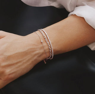 Ania Haie Silver Sparkle Bezel Bracelet