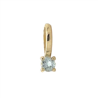 9ct Yellow Gold Round Birthstone Gemstone Charm