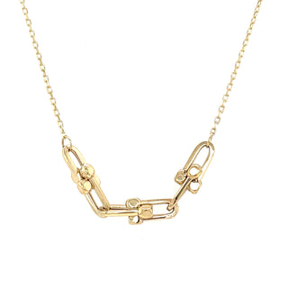 9ct Yellow Gold Chain & Link Necklace