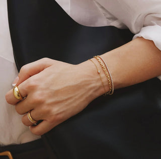 Ania Haie Gold Sparkle Bezel Bracelet