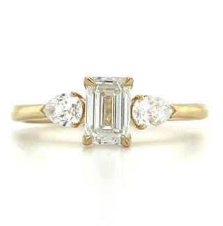 Lillian - 14ct Yellow Gold 1ct Laboratory Grown Three Stone Diamond Ring