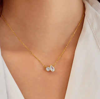 Ania Haie Gold Toi & Moi Necklace