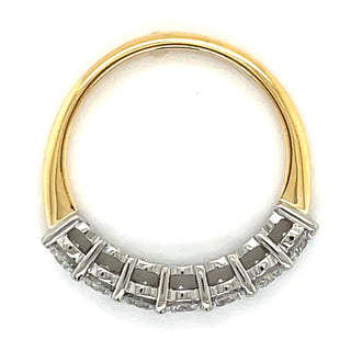 18ct Yellow Gold 1.01ct 7 Stone Laboratory Grown Diamond Ring