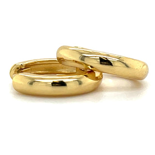 Golden 12mm Clicker Hoop Earrings