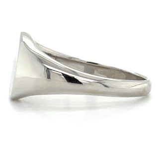 Sterling Silver Gents Round Signet Ring