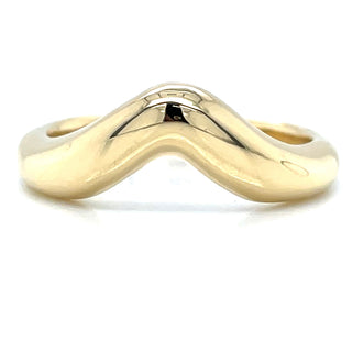 Tadgh Óg 18ct Yellow Gold Chunky Wishbone Ring