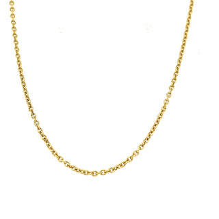 9ct Yellow Gold 20” Chain with Adjustment at 18”