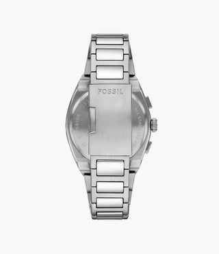 Fossil Everett Blue Dial Silver Colour Watch