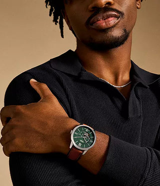 Fossil Townsman Automatic Brown Leather Watch