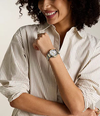 Fossil Gilmore Three-Hand Date Two-Tone Stainless Steel Watch