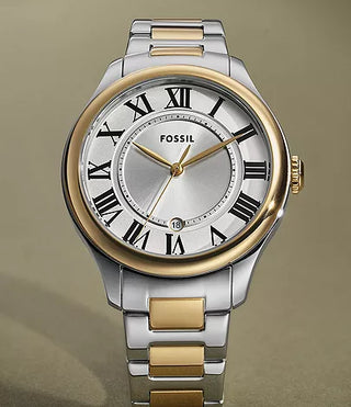 Fossil Gilmore Three-Hand Date Two-Tone Stainless Steel Watch