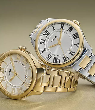 Fossil Gilmore Three-Hand Date Two-Tone Stainless Steel Watch