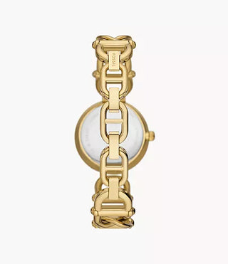 Fossil Carlie Three-Hand Gold-Tone Stainless Steel Watch