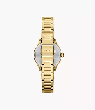 Fossil Gilmore Three-Hand Gold-Tone Stainless Steel Watch