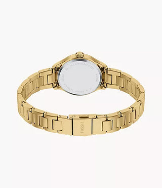 Fossil Gilmore Three-Hand Gold-Tone Stainless Steel Watch