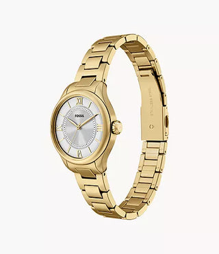 Fossil Gilmore Three-Hand Gold-Tone Stainless Steel Watch