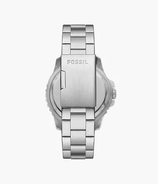 Fossil Blue GMT Silver Colour Stainless Steel Watch