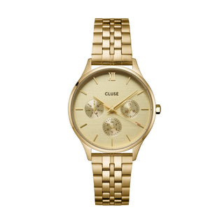 Cluse Minuit Multifunction Watch, Gold Colour CW10701