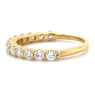 18ct Yellow Gold Laboratory Grown .78ct Diamond Eternity Ring