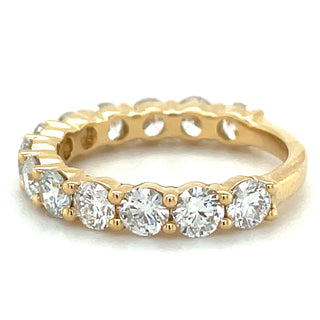 18ct Yellow Gold Laboratory Grown 2.06ct Diamond Eternity Ring