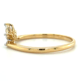 18ct Yellow Gold Laboratory Grown Diamond Crown Ring