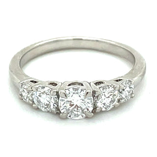 Platinum Five Stone 1.04ct Laboratory Grown Diamond Eternity Ring
