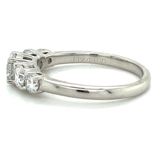 Platinum Five Stone 1.04ct Laboratory Grown Diamond Eternity Ring