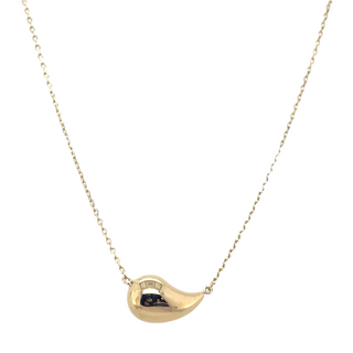 9ct Yellow Gold Petite Teardrop Necklace