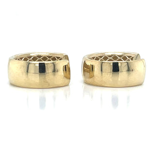 9ct Yellow Gold Huggie Hoop Earrings