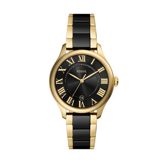 Fossil Gilmore Black and Gold Tone Watch
