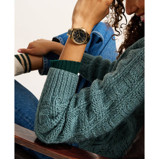 Fossil Gilmore Black and Gold Tone Watch